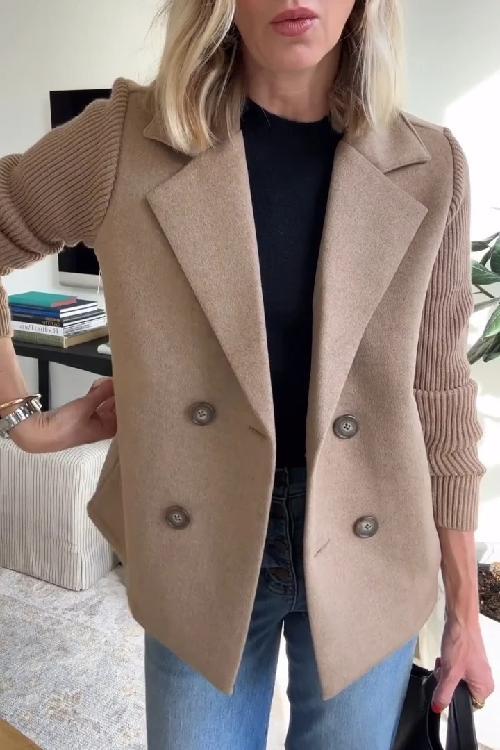 THE GISELLE | KNIT-SLEEVE ELEGANCE JACKET