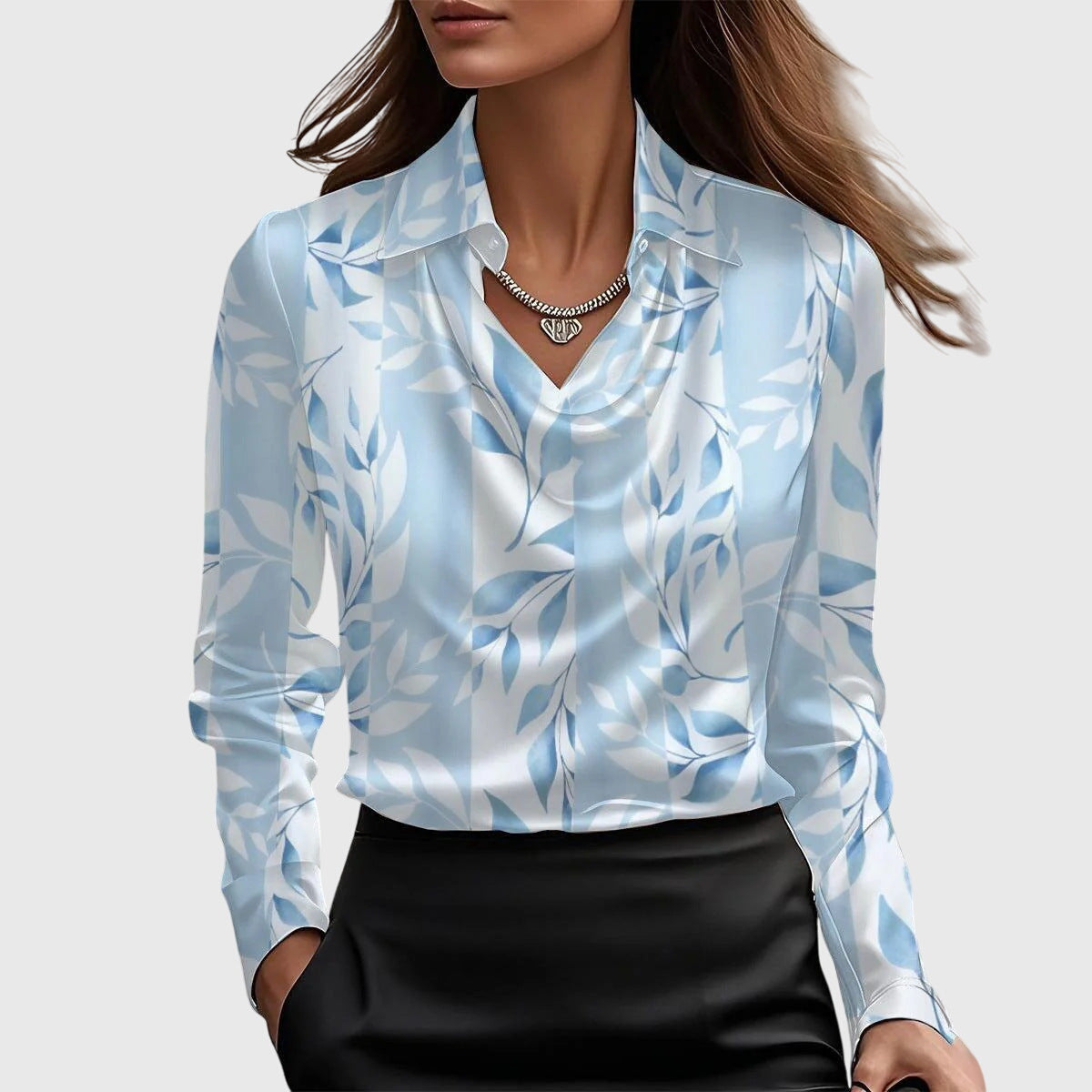THE EVELYN | ELEGANT DRAPED BLOUSE