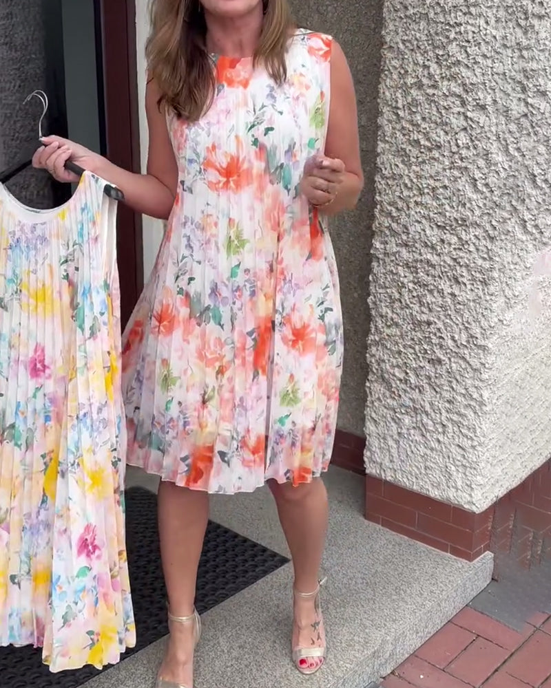 THE MARIBEL | SLEEVELESS BLOOM DRESS