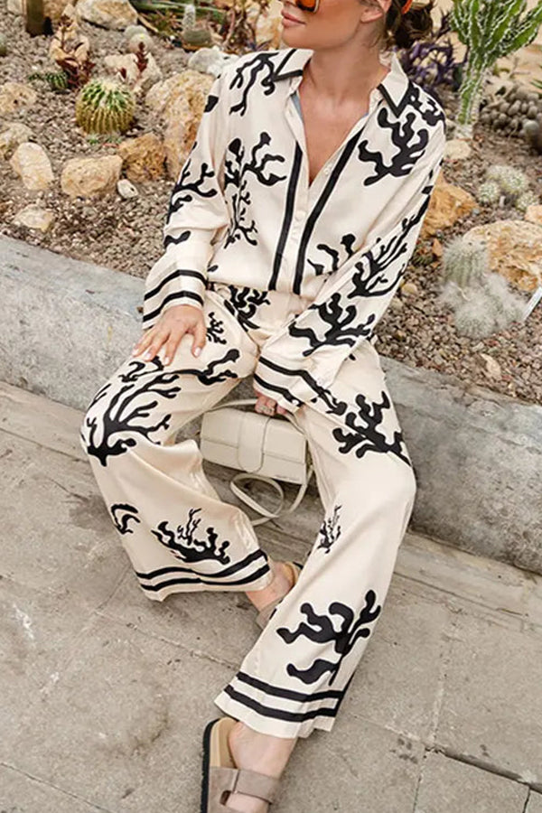 THE CLAUDE | SATIN BUTTON DOWN OVERSIZED BLOUSE