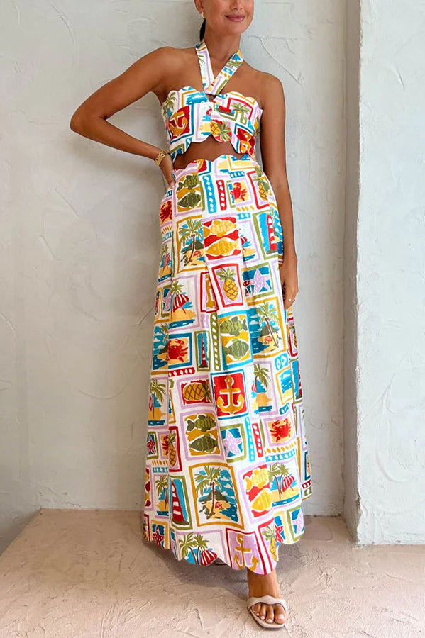 THE EMMA | TOP AND POCKETED MAXI SKIRT SET