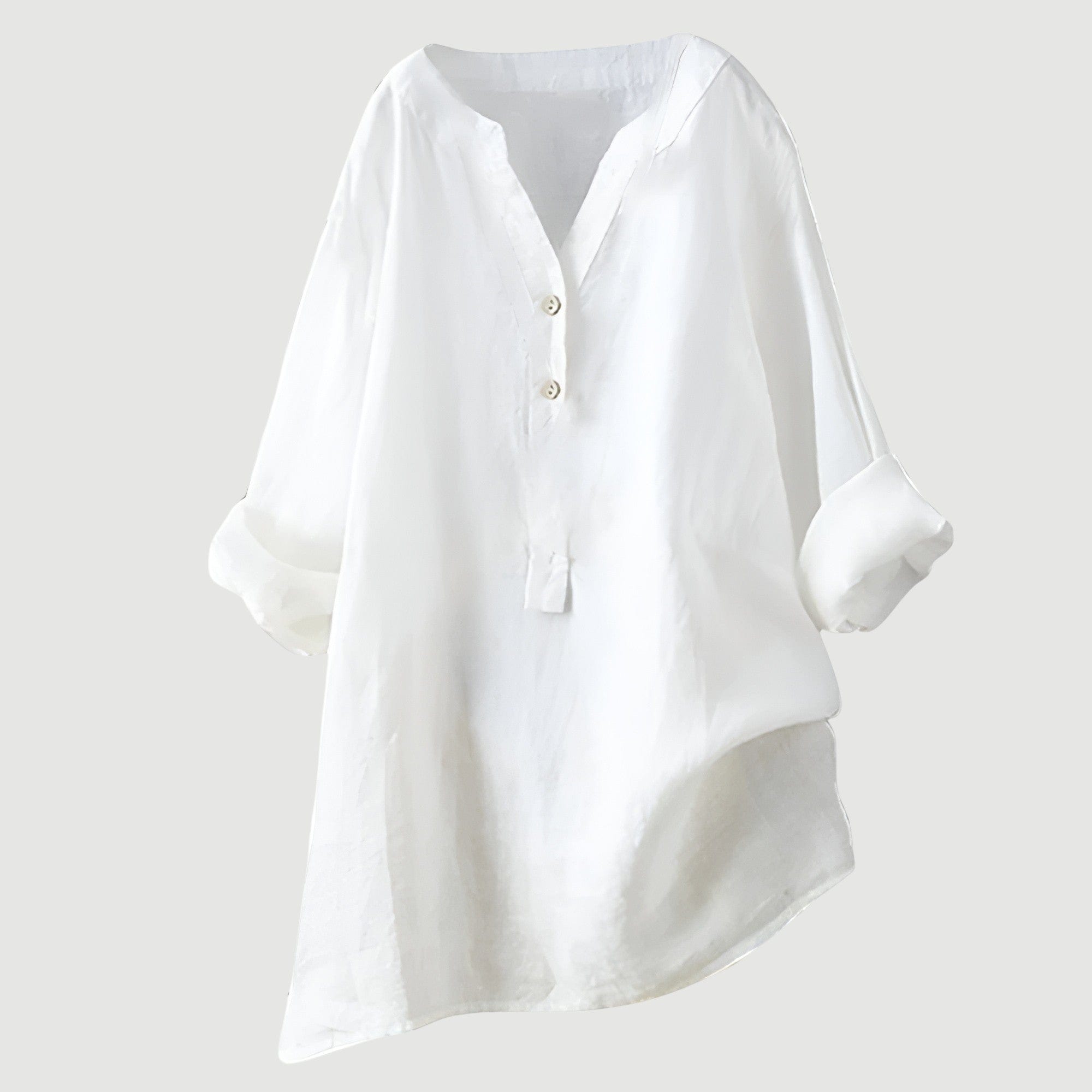 THE YSENA | BUTTON-FRONT LINEN SHIRT