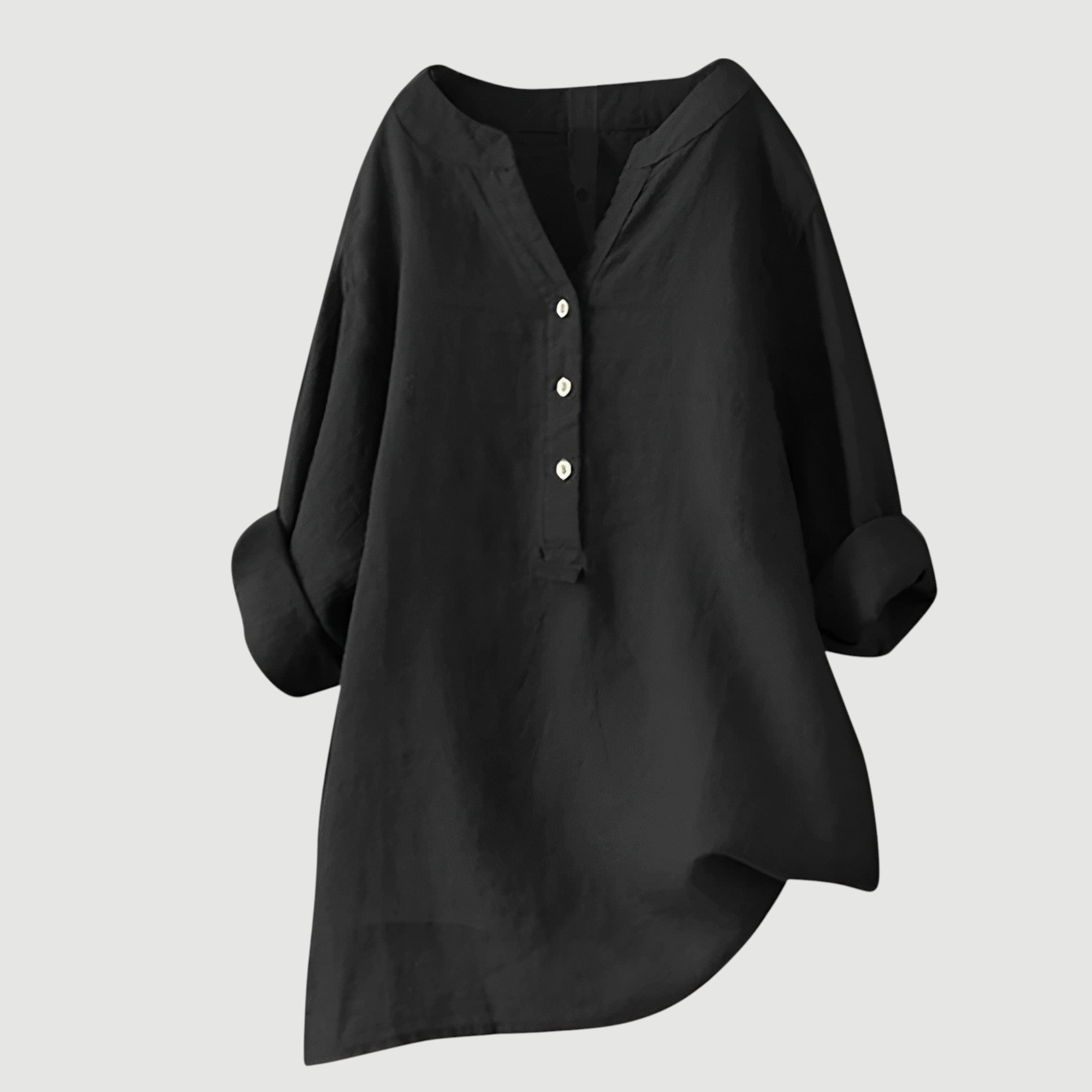 THE YSENA | BUTTON-FRONT LINEN SHIRT