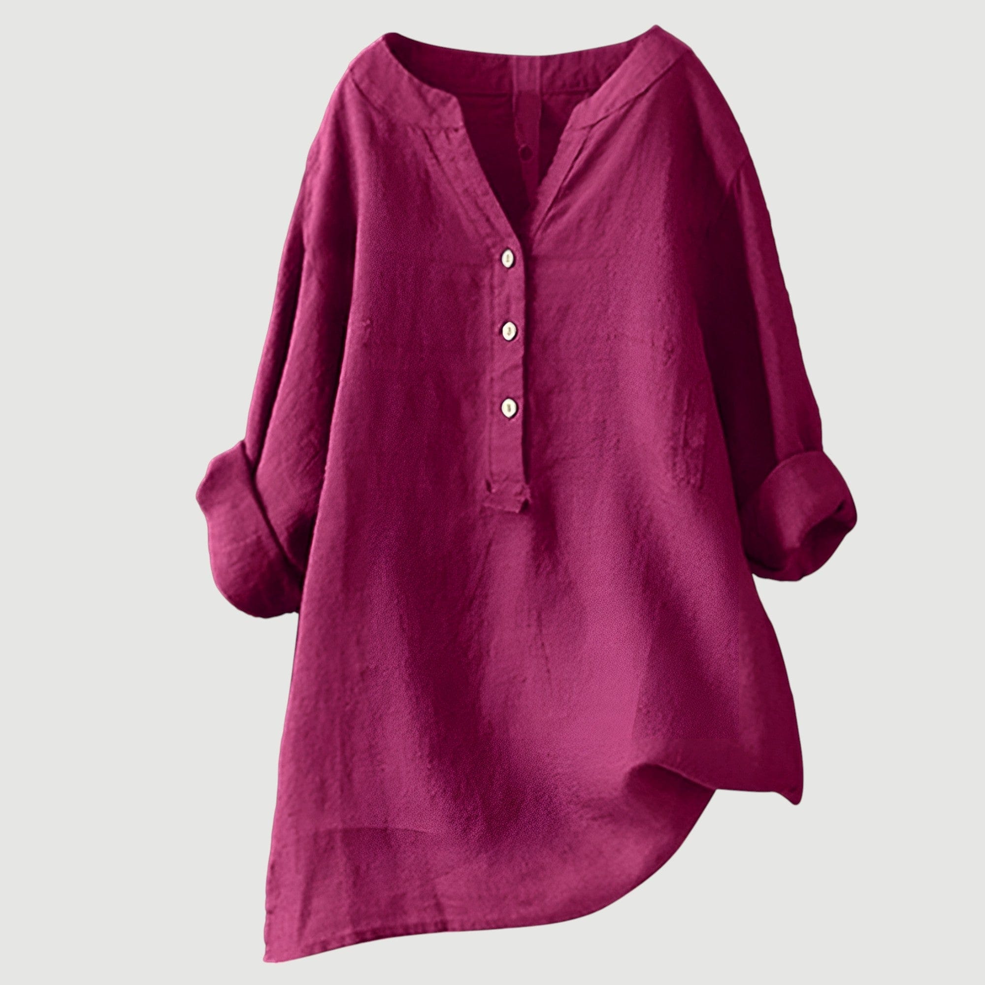 THE YSENA | BUTTON-FRONT LINEN SHIRT