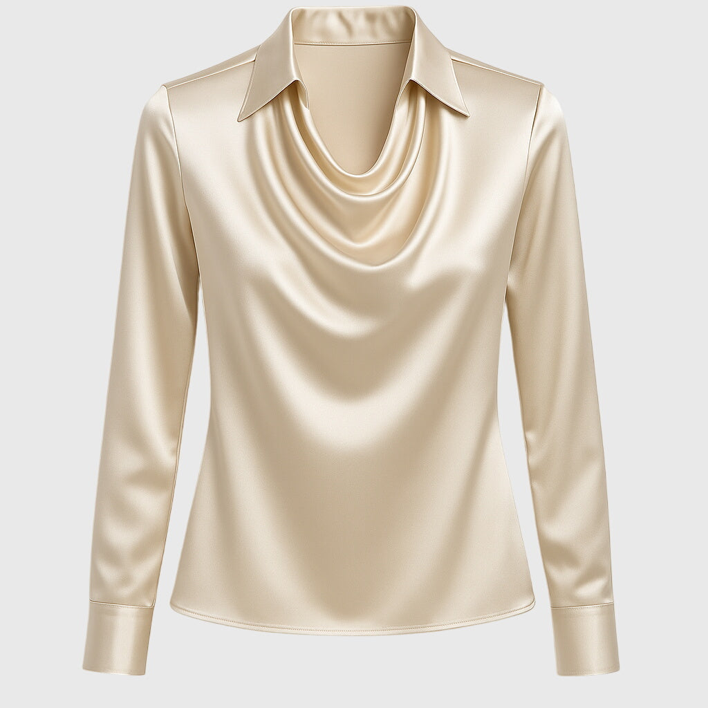 THE EVELYN | ELEGANT DRAPED BLOUSE