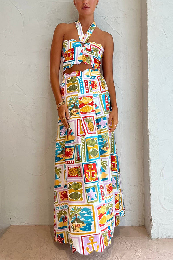 THE EMMA | TOP AND POCKETED MAXI SKIRT SET