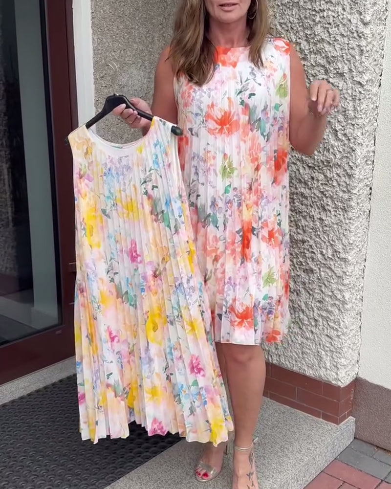 THE MARIBEL | SLEEVELESS BLOOM DRESS
