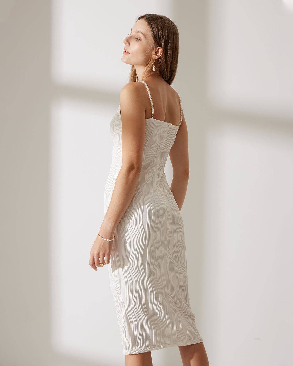 THE NAYA | RIPPLE TEXTURED CAMI DRESS