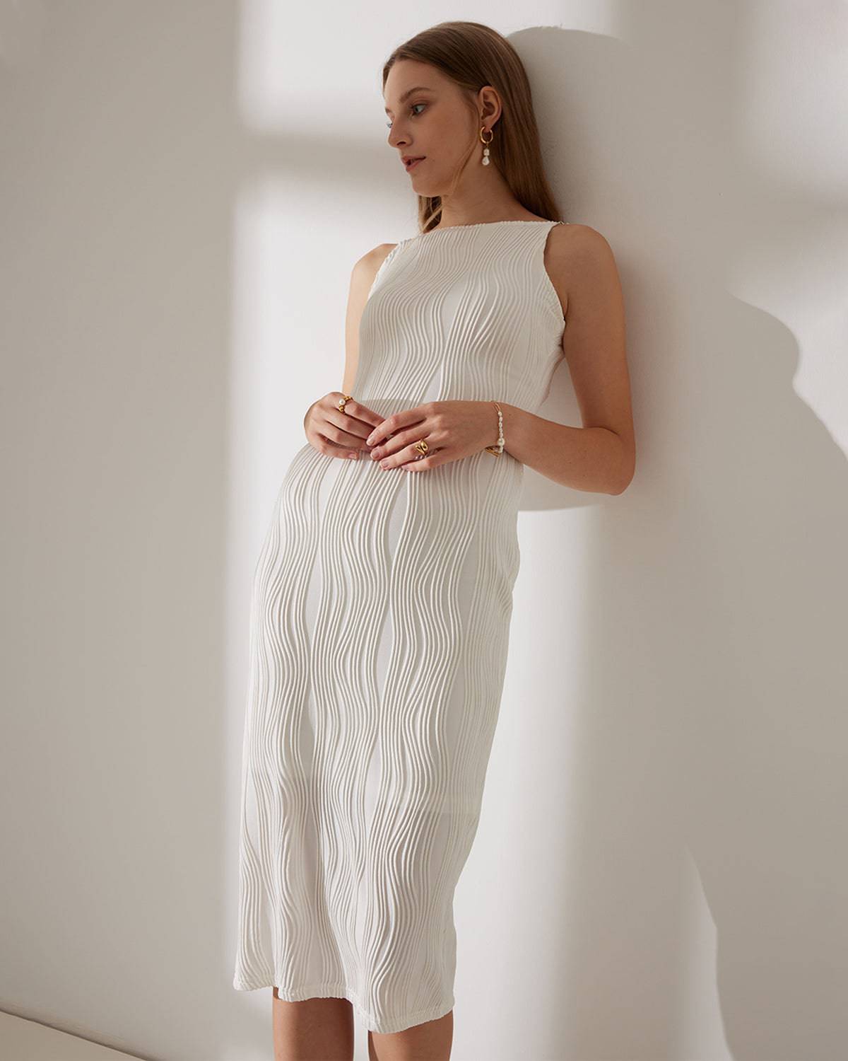 THE NAYA | RIPPLE TEXTURED CAMI DRESS