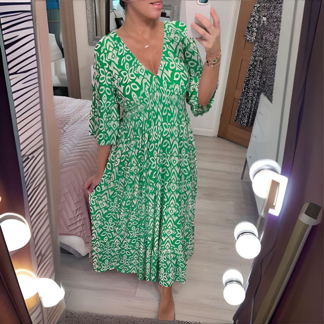 THE ISABELLA | BOHO PRINTED MAXI DRESS