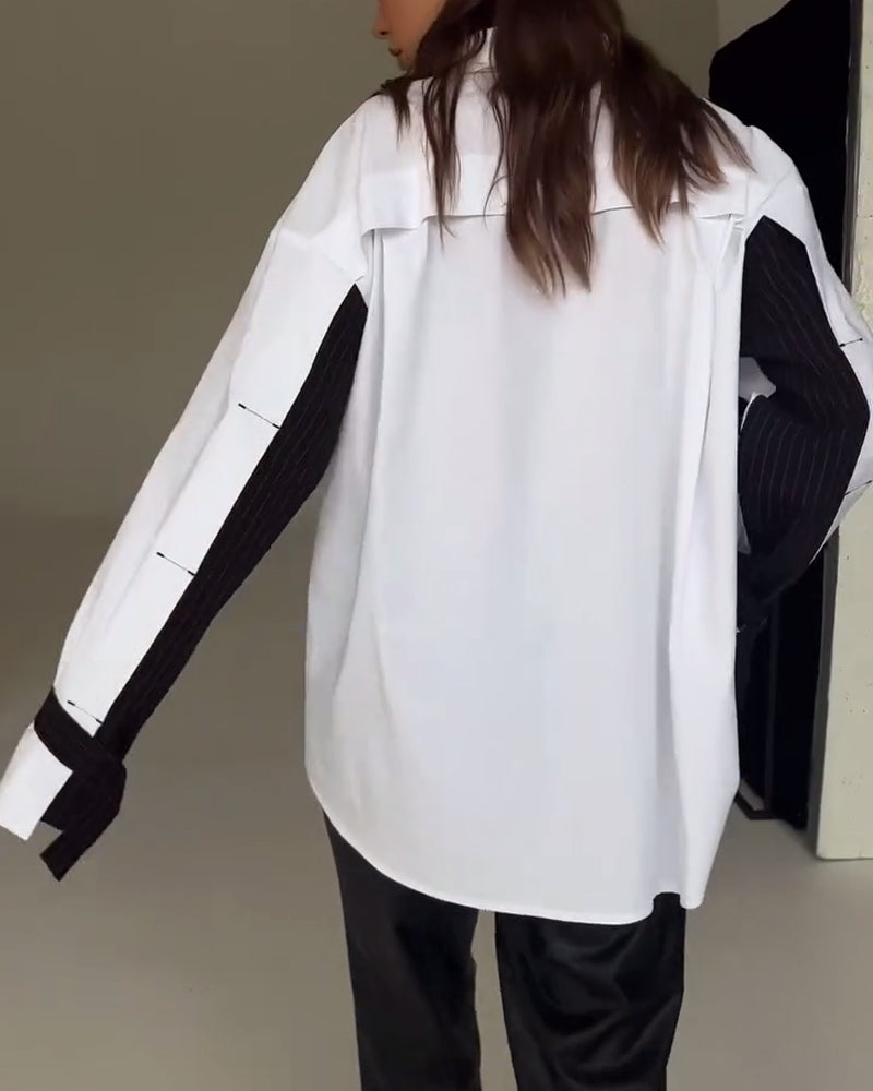 THE SLOANE | COLORBLOCK SHIRT DRESS