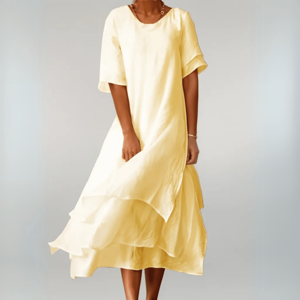 THE MATHILDE | ELEGANT COTTON MAXI DRESS