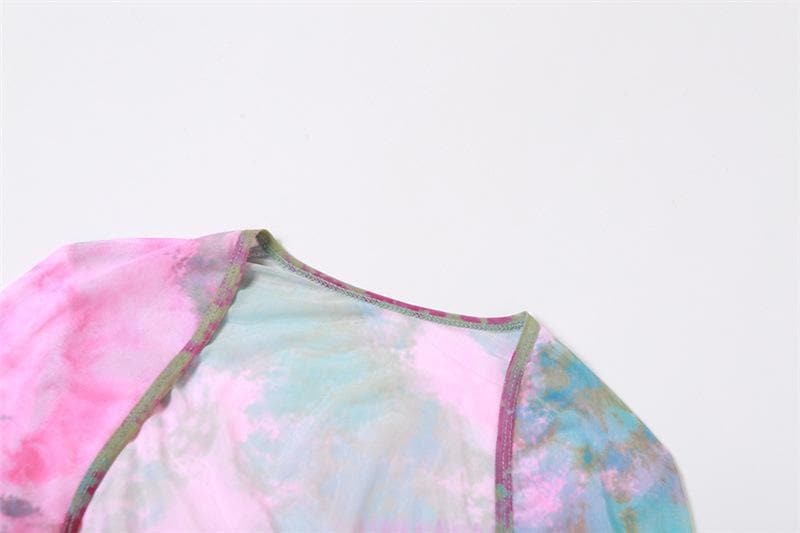 THE ZARELIA | TIE-DYE HALTER MINI SET
