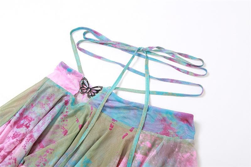 THE ZARELIA | TIE-DYE HALTER MINI SET