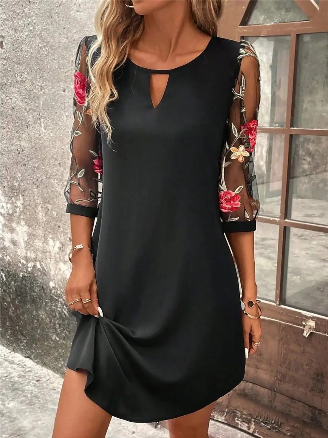 THE SOFIA | FLORAL SLEEVE DRESS