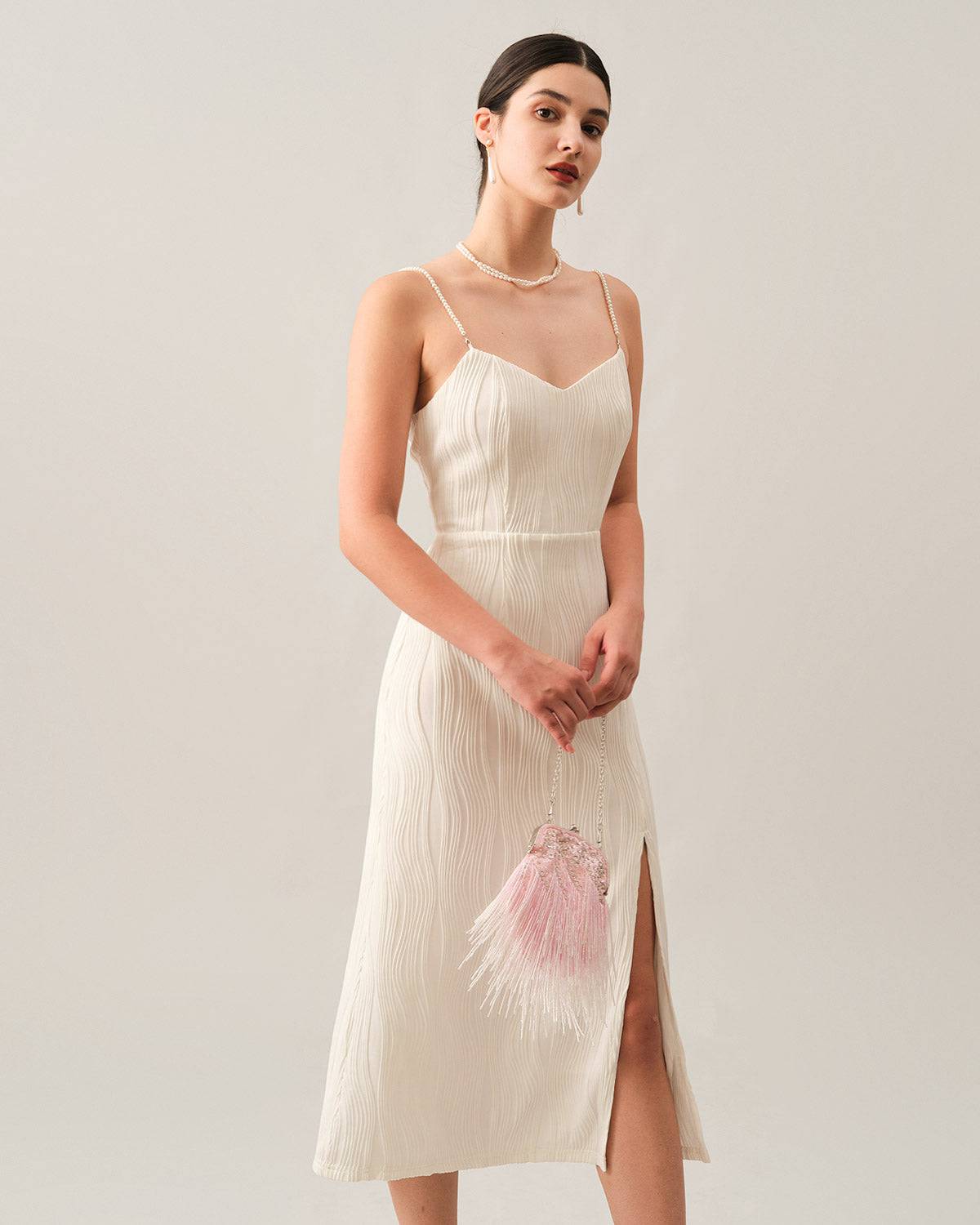 THE ISLA | PEARL STRAP TEXTURED MIDI