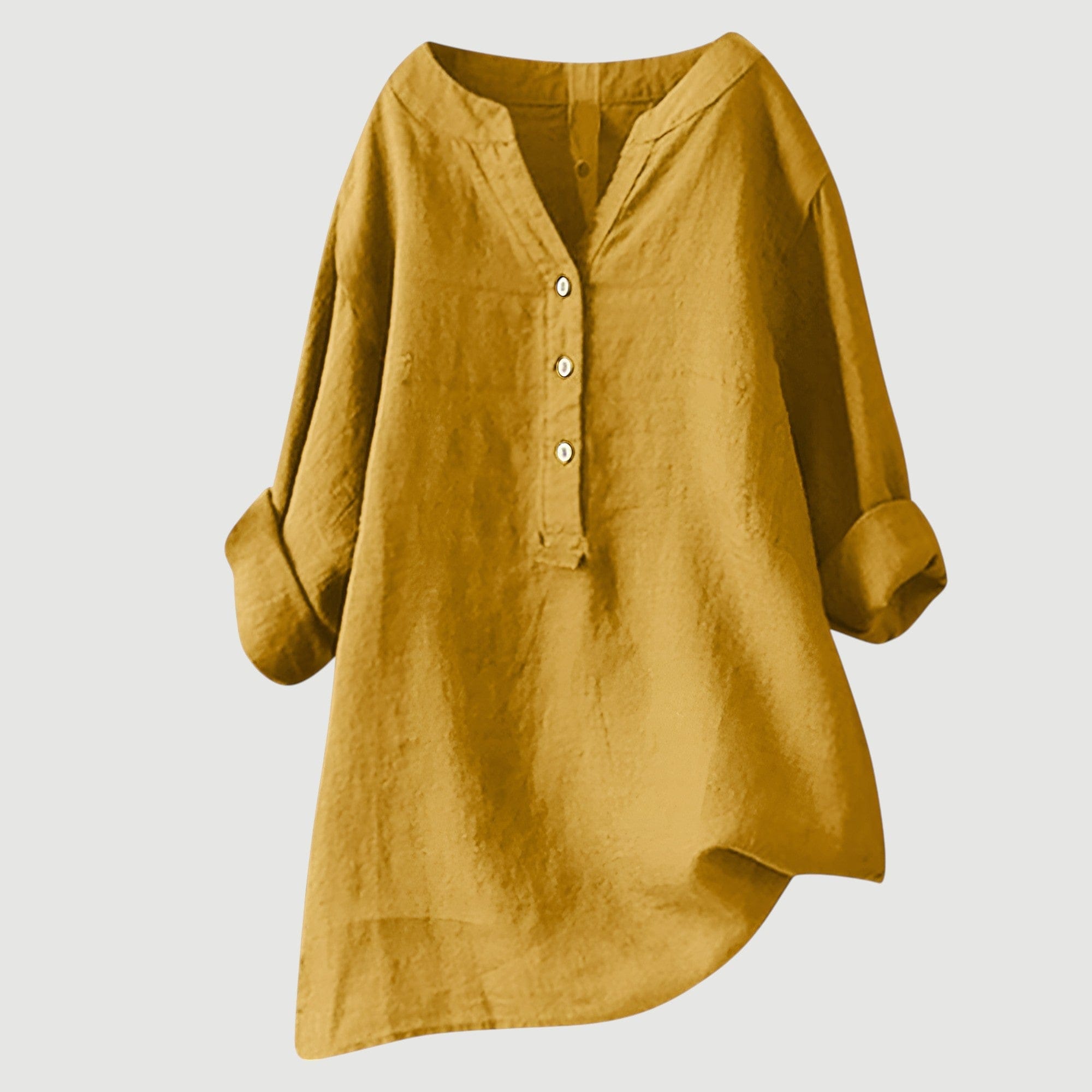 THE YSENA | BUTTON-FRONT LINEN SHIRT