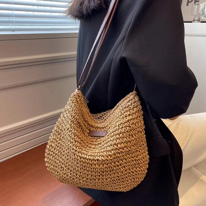 THE ADELIE | SUMMER STRAW CROSSBODY