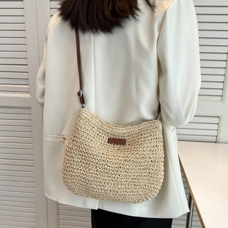 THE ADELIE | SUMMER STRAW CROSSBODY