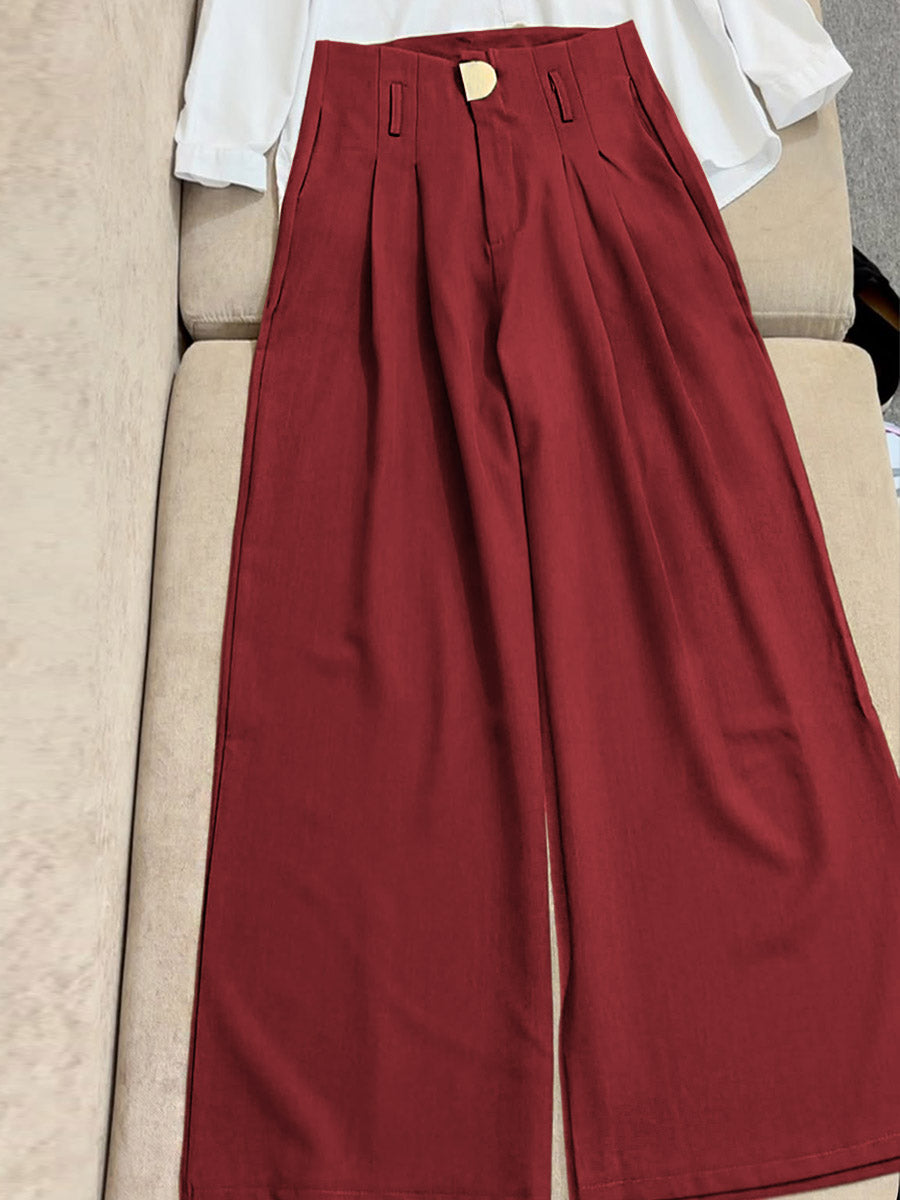 THE AVIRA | LIGHTWEIGHT COTTON-LINEN WIDE LEGS