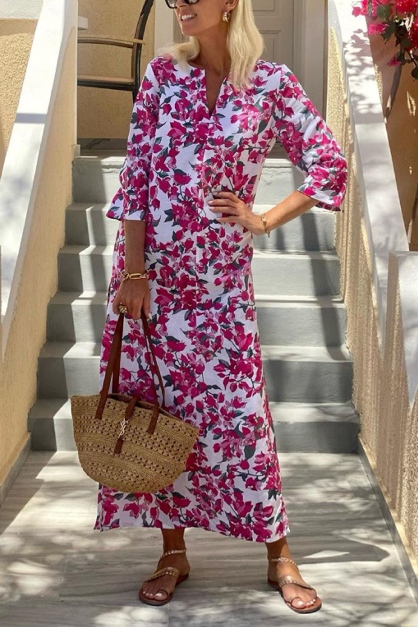 THE JILL | MID-LENGTH SLIT LONG DRESS
