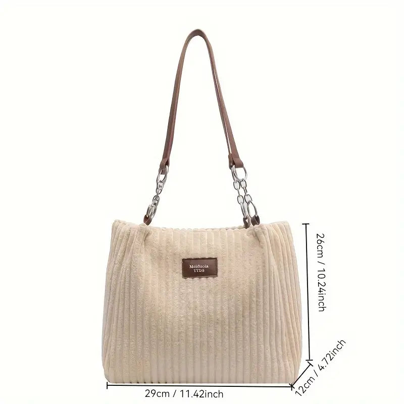 THE ELARA | ELEGANT CORDUROY BAG