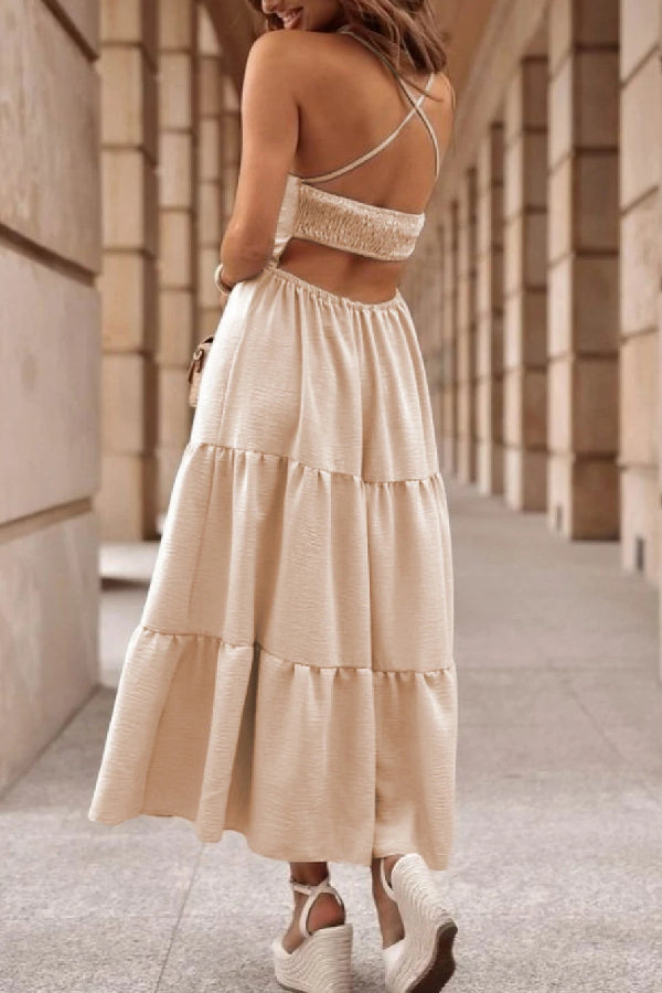 THE ANNA | BODICE TIERED MAXI DRESS