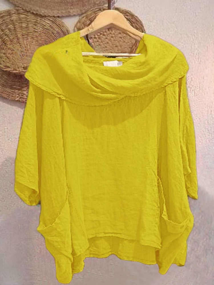 THE ELOISE | RELAXED LINEN POCKET TOP