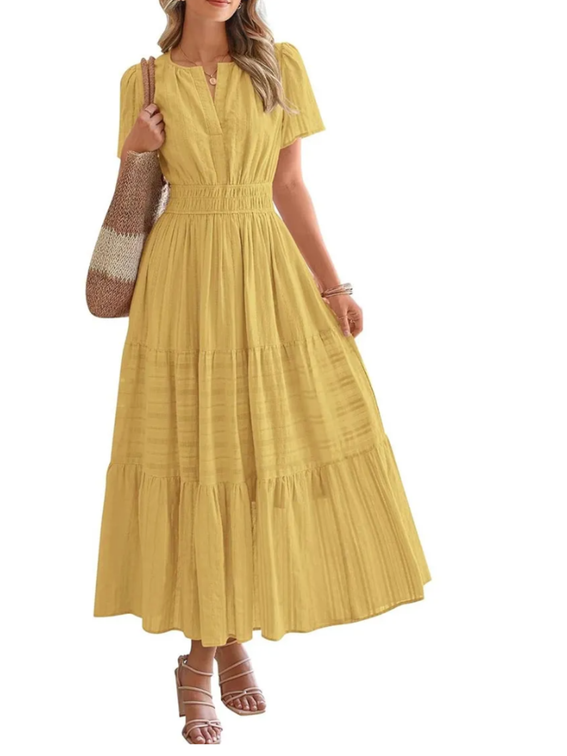 THE ELARA | LIGHTWEIGHT SUMMER MIDI DRESS