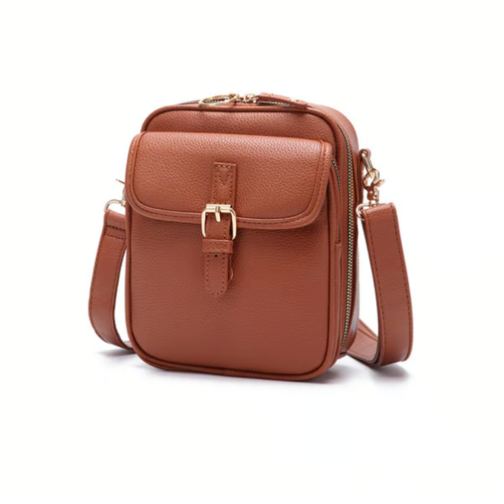 THE MAELYS | RFID-PROTECTED CLASSIC LEATHER CROSSBODY