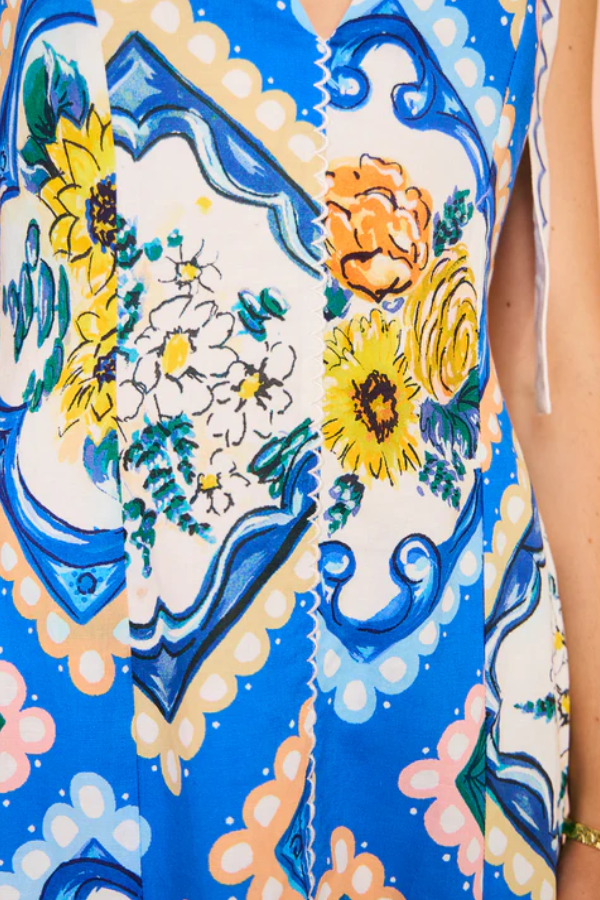 THE DALE | TIE SHOULDER MAXI DRESS
