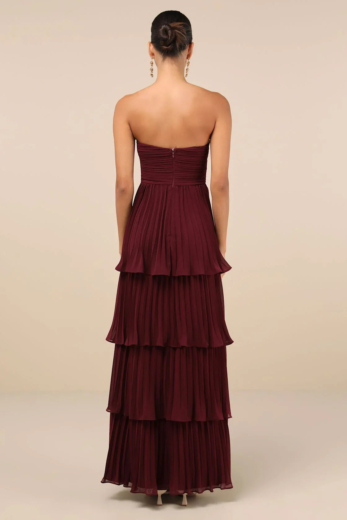THE VIOLETTA | STRAPLESS TIERED MAXI DRESS