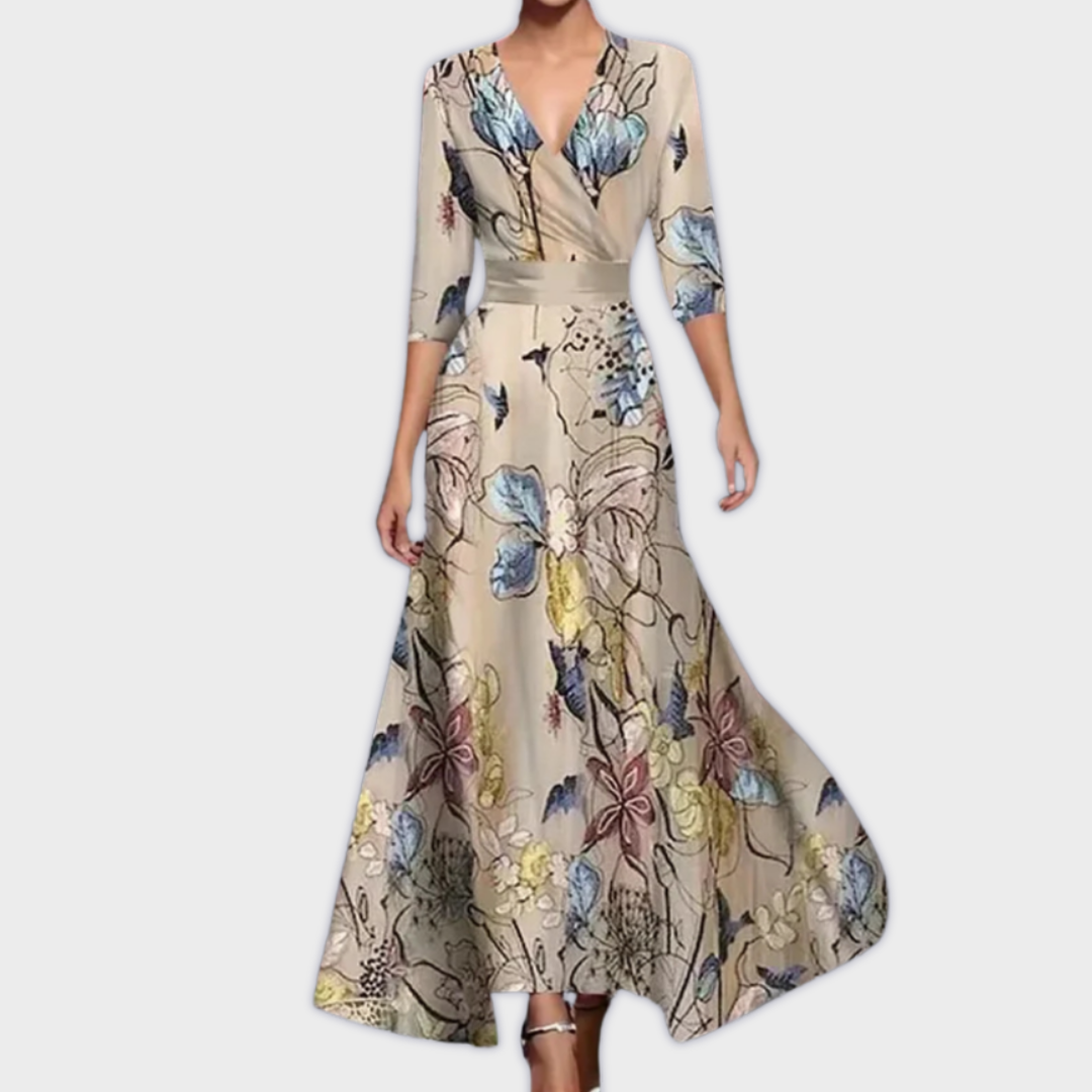 THE LEOMA | HANDCRAFTED STRIPED MAXI DRESS