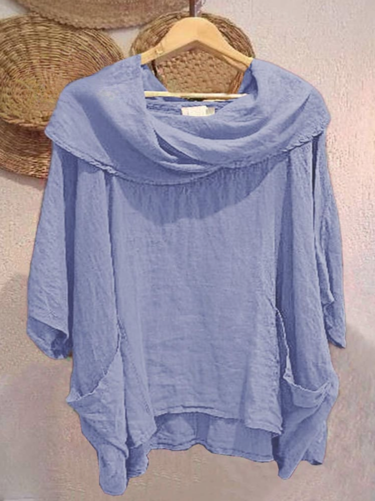 THE ELOISE | RELAXED LINEN POCKET TOP