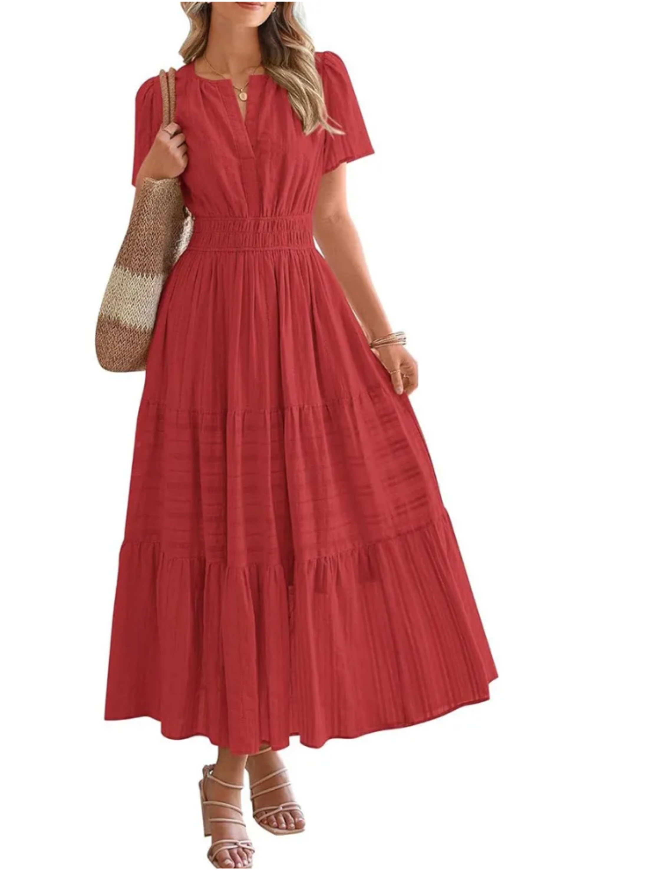 THE ELARA | LIGHTWEIGHT SUMMER MIDI DRESS