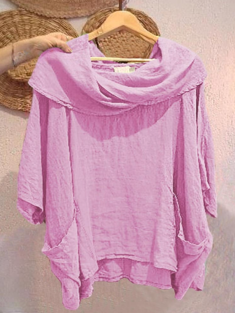 THE ELOISE | RELAXED LINEN POCKET TOP