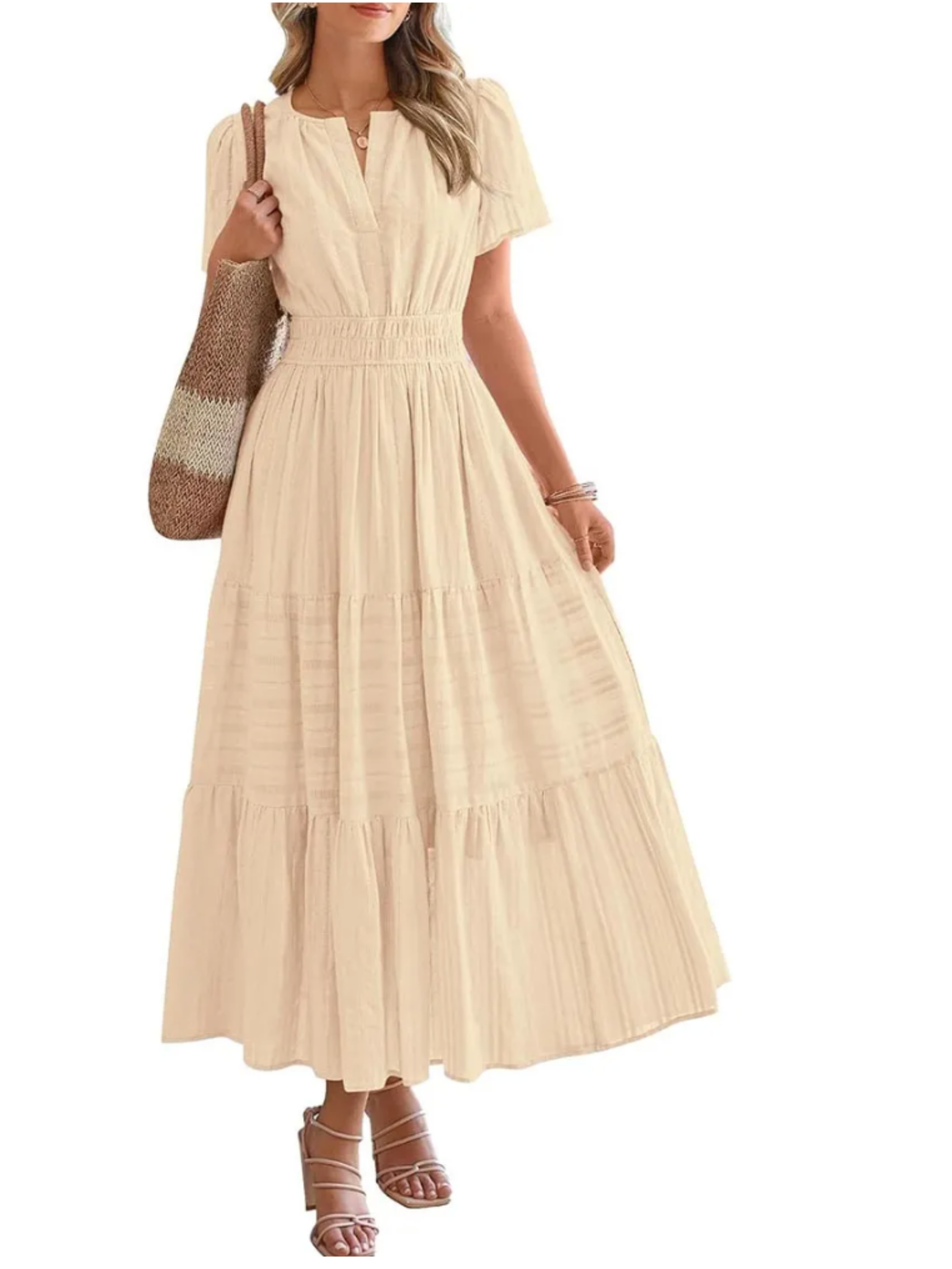 THE ELARA | LIGHTWEIGHT SUMMER MIDI DRESS