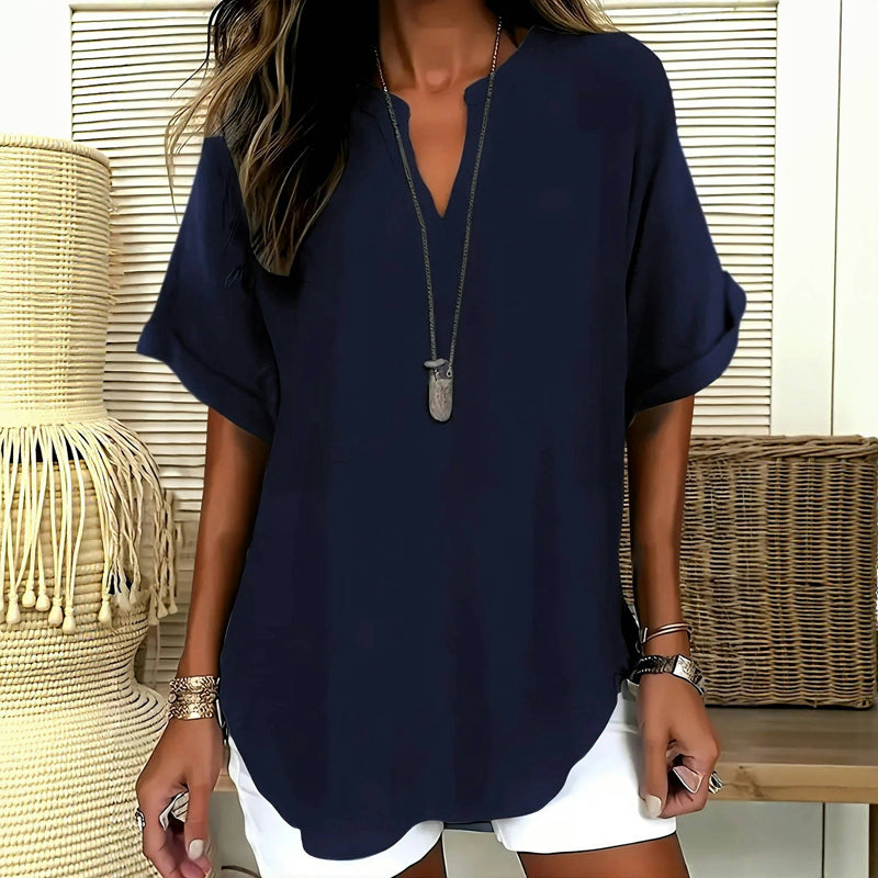 THE CLARESSA | ELEGANT SOLID BLOUSE