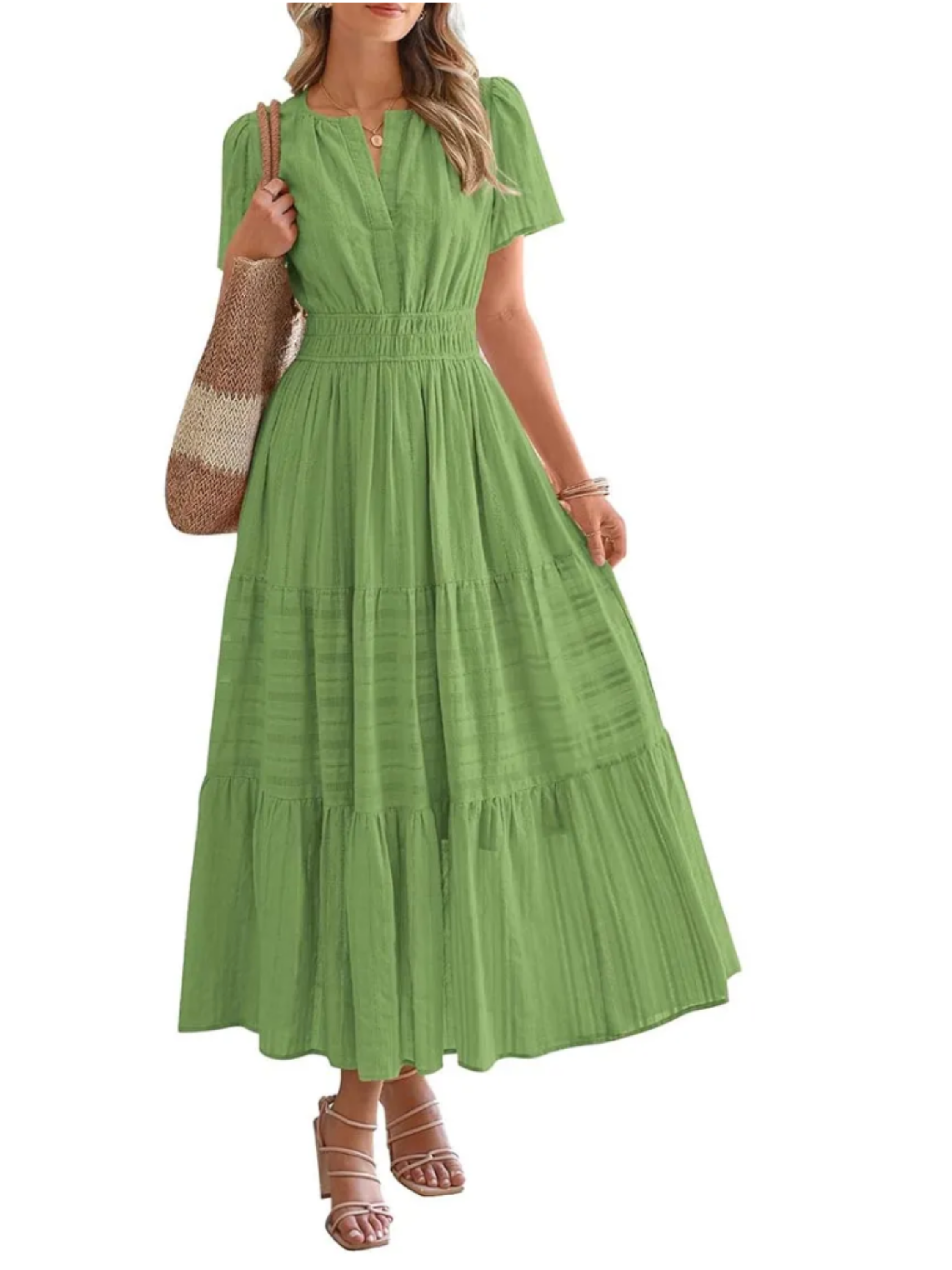 THE ELARA | LIGHTWEIGHT SUMMER MIDI DRESS