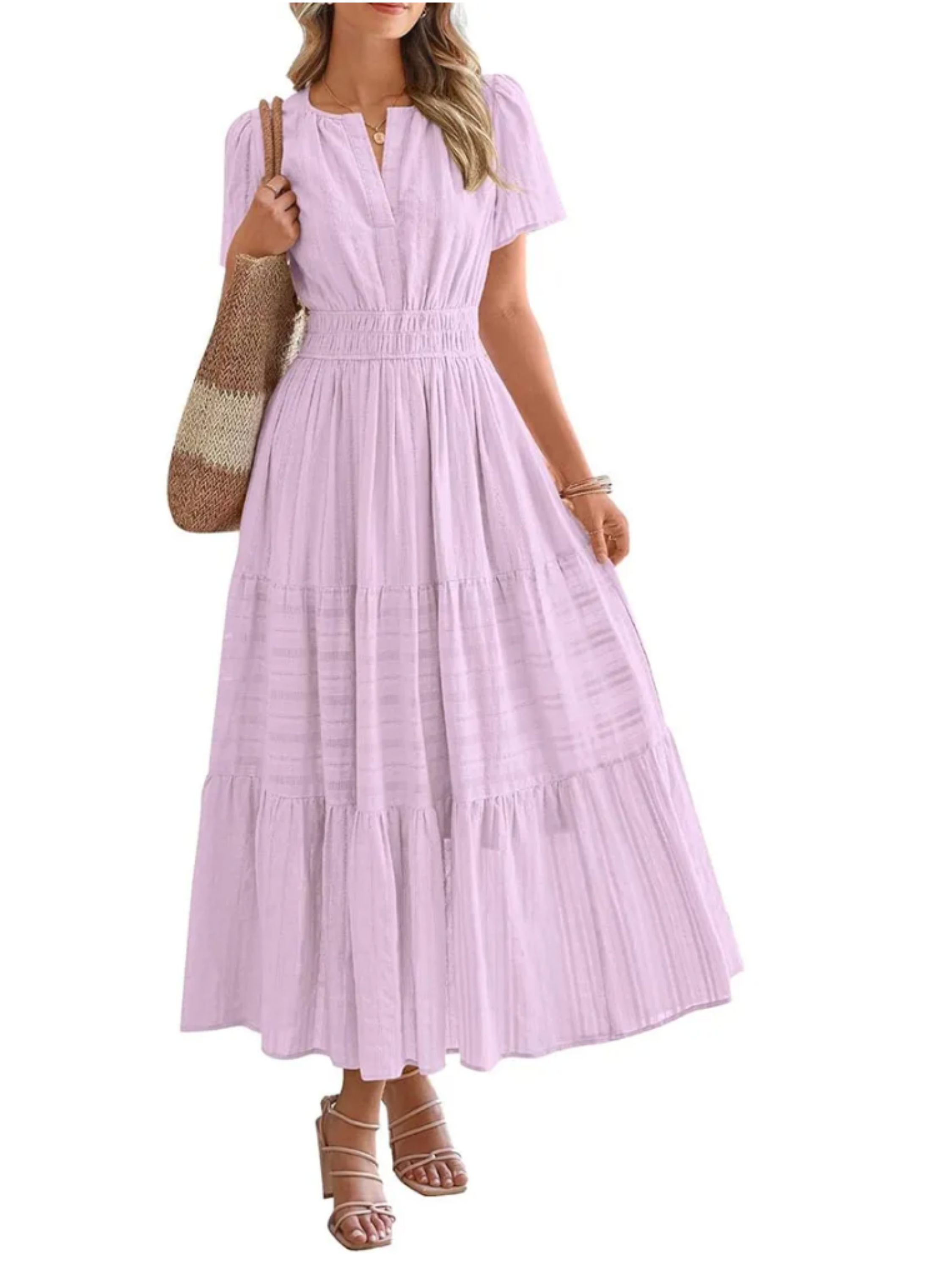 THE ELARA | LIGHTWEIGHT SUMMER MIDI DRESS