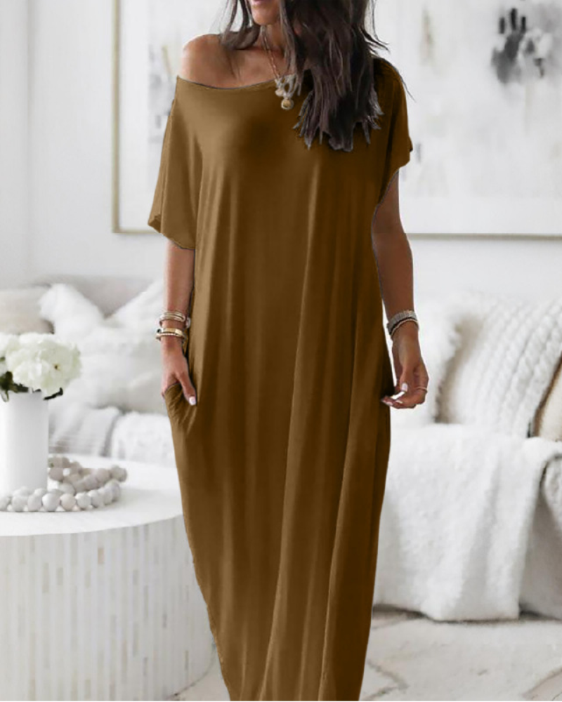 THE CASSIA | OFF-SHOULDER BATWING MAXI DRESS [Buy 2, Get 1 FREE]