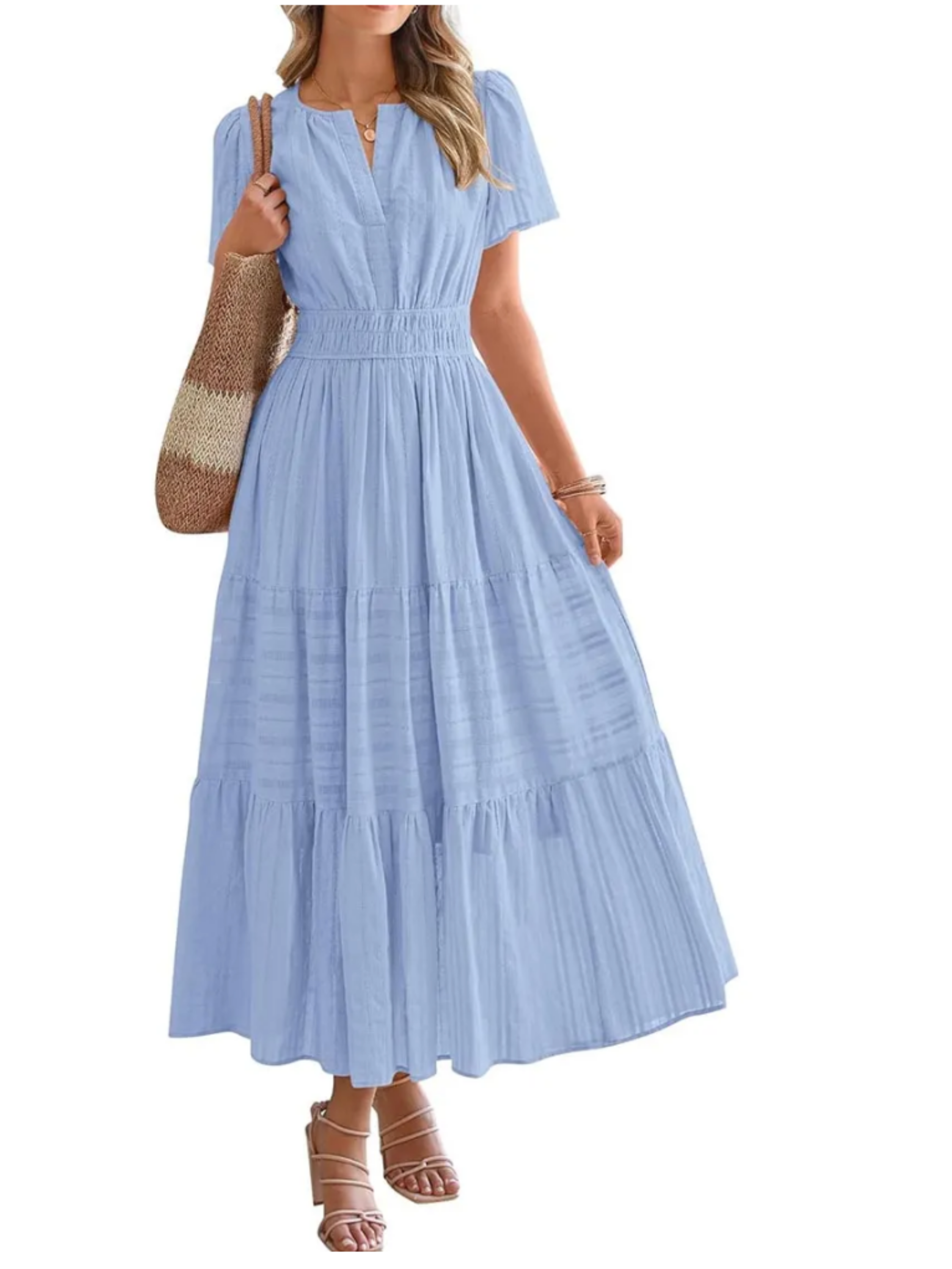 THE ELARA | LIGHTWEIGHT SUMMER MIDI DRESS
