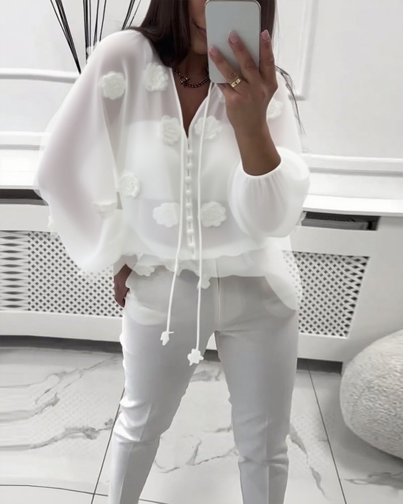 THE LYSANDRA | ELEGANT BLOOM BLOUSE