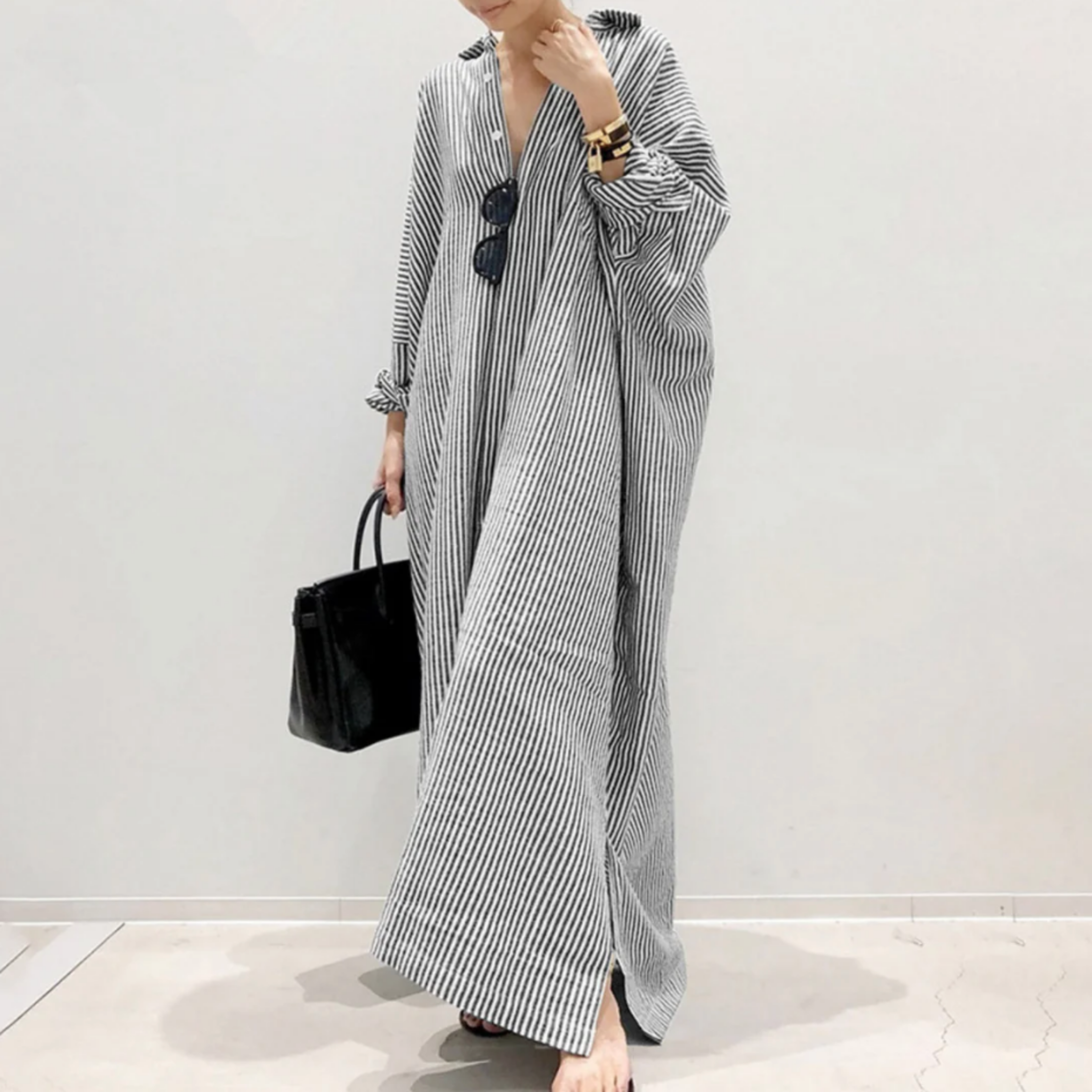 THE NOELLE | STRIPED EVERYDAY MAXI DRESS