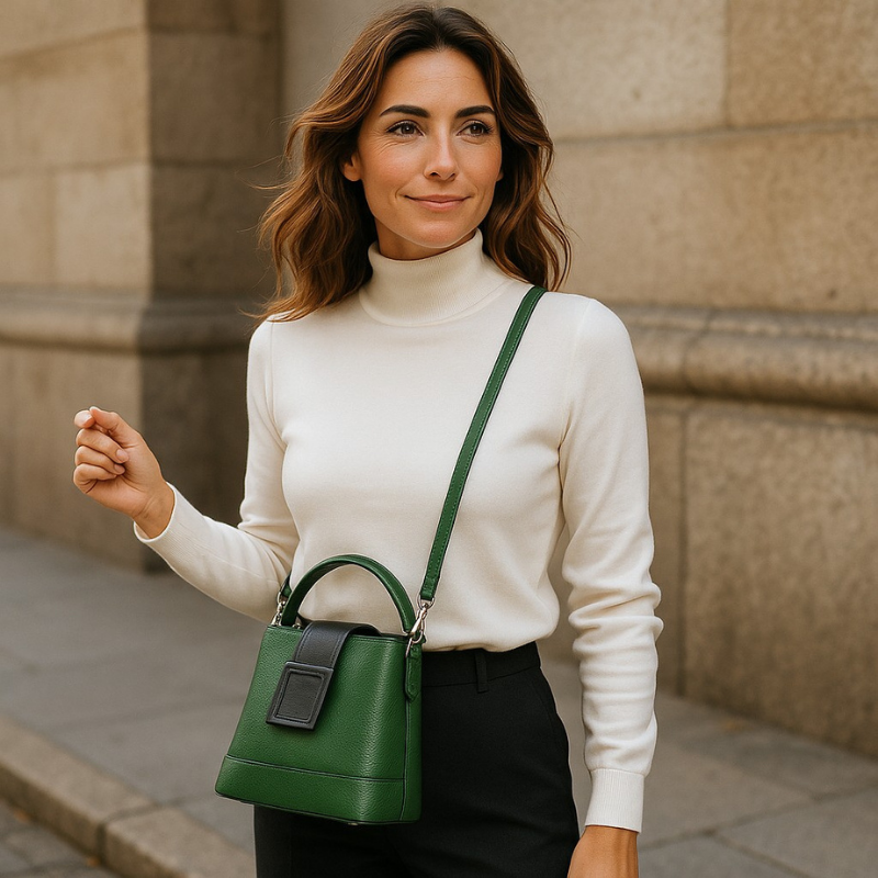 THE ADELINA | CHIC RFID-PROTECTED BUCKET CROSSBODY BAG