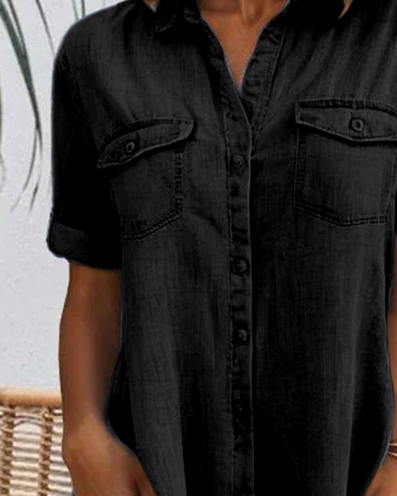 THE MAELLE | BUTTON-UP COLLAR DRESS