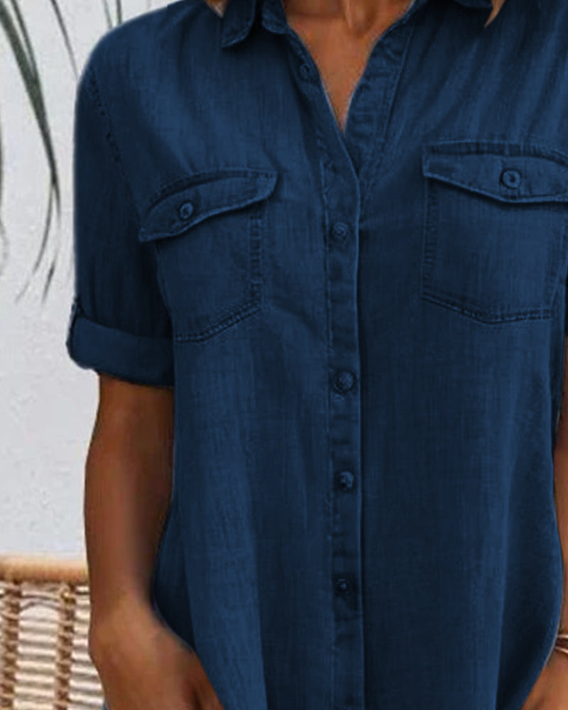 THE MAELLE | BUTTON-UP COLLAR DRESS