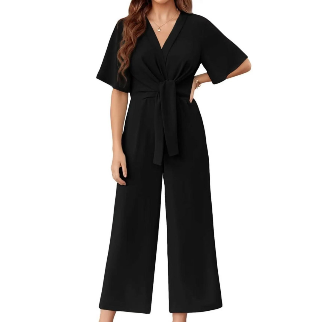 THE LUCIA | ELEGANT TIE KNOT JUMPSUIT
