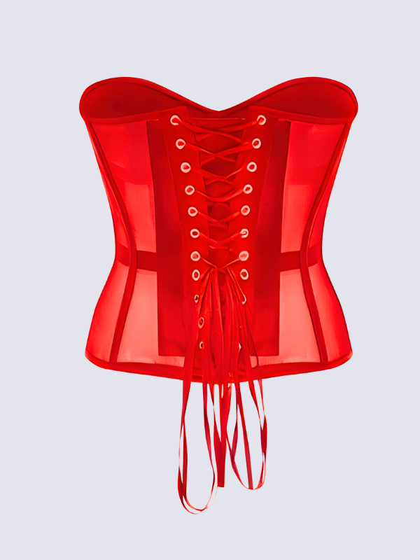 THE EVELINA | ELEGANT MESH CORSET TOP