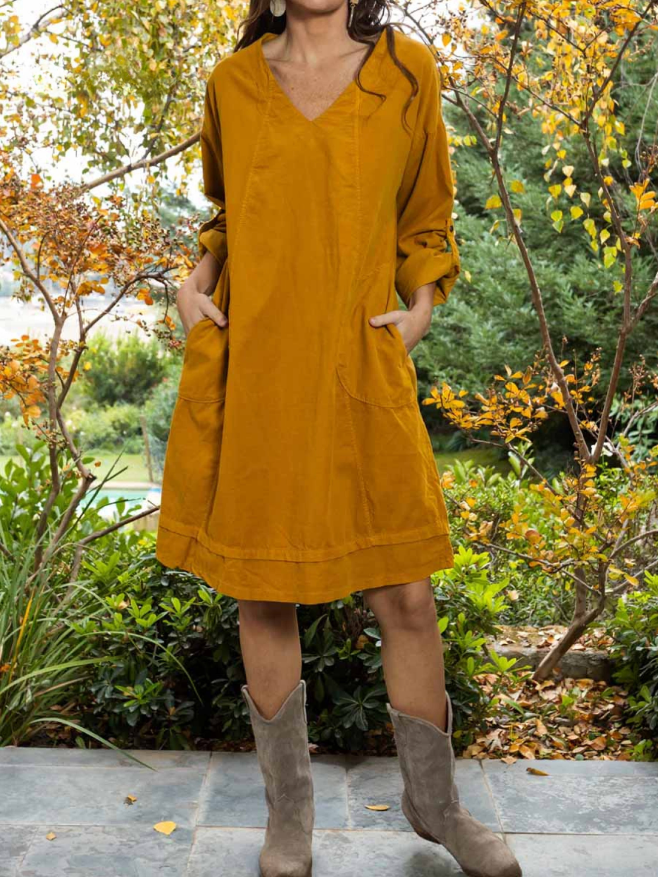 THE LIVIA | CASUAL COTTON POCKET DRESS